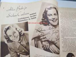 Elokuva-Aitta 1942 nr 9-10 sis. mm. seur. artikkelit / kuvat; Kansikuvassa Hilkka Helinä - Kuolut mies rakastuu, Suomalaisen Filmin koetinkivi, Suomalainen elokuva