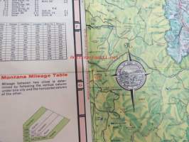 Montana 1964 Highway Map -tiekartta