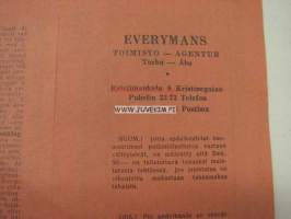 Everymans veikkauskuponki 1930-luku