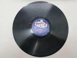 Decca SD 5265 Juha Eirto - Oi villiruusu / Metro-tytöt - Vanha riimu -savikiekkoäänilevy, 78 rpm