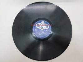 Decca SD 5265 Juha Eirto - Oi villiruusu / Metro-tytöt - Vanha riimu -savikiekkoäänilevy, 78 rpm