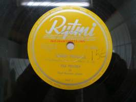 Rytmi 6362 Eila Pellinen - Tähdet Pustalla / Illan tullen -savikiekkoäänilevy, 78 rpm