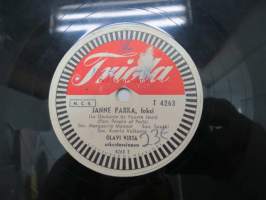 Triola T 4263 Olavi Virta - Janne Parka / Zambesi -savikiekkoäänilevy, 78 rpm