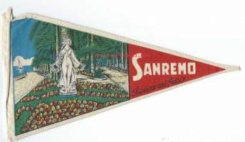 Sanremo  Riviera - matkailuviiri  ,  n 27x16 cm
