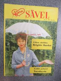 Ajan Sävel 1961 nr 34, sis. mm. seur. artikkelit / kuvat; Kaikki puhuvat Tuesdaystä, Brigitte Bardot (väriliite puuttuu), Ruotsalaiset nuoret rikolliset,