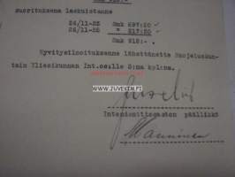 Suojeluskuntain Yliesikunta / Littoisten Osakeyhtiö-asiakirja 14.12.1925