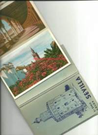 Sevilla  kuvahaitari 10 postikorttia 1950-luku - paikkakuntakortti