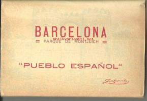 Barcelona  &quot;Pueblo Espanol&quot;  kuvahaitari 10 postikorttia 1950-luku - paikkakuntakortti
