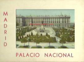 Madrid Palacio Nacional  1 kuvahaitari 10 postikorttia 1950-luku - paikkakuntakortti