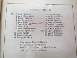 Kiekko-67 1985-86 Edustusjoukkue ja A-juniorit -kausiohjelma