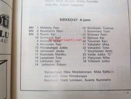 Kiekko-67 1985-86 Edustusjoukkue ja A-juniorit -kausiohjelma