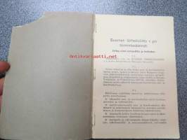 Suomen Urheiluliitto toimintasäännöt, rata- ja kenttäurheilun kilpailusäännöt, SVUL:n yleiset kilpilusäännöt sekä suunnistamiskilpailujen säännöt 1941