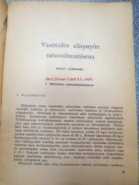 Vaatteiden silitystyön rationalisoimisesta