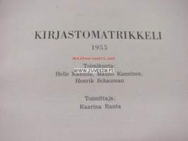 Kirjastomatrikkeli 1955 biblioteksmatrikel