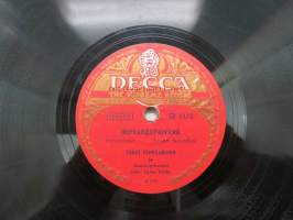 Decca SD 5172 Erkki Junkkarinen - Sydämen ääni / Hopeahääpäivänä -savikiekkoäänilevy, 78 rpm