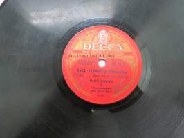 Decca SD 5169 Martti Suuntala - Mustalaistyttö / Kaksi yksinäistä ihmislasta -savikiekkoäänilevy, 78 rpm