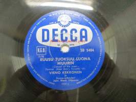 Decca SD 5404 Vieno Kekkonen - Ruusu tuoksuu luona muurin / Tammy -savikiekkoäänilevy, 78 rpm