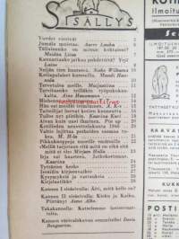 Kotiliesi 1946 nr 1, sis. mm. seur. artikkelit / kuvat / mainokset; Kellotaulu vaneriin liimattavaksi sivulla 2, Vaateompelu - naisellisen näppäryyden näyte -