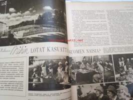 Kotiliesi 1941 nr 6 maaliskuu II sis. mm. seur. artikkelit / kuvat / mainokset; Kansikuvitus Martta Wendelin, Leposohvasta loihditaan oikea sänky, Kasvava kansa