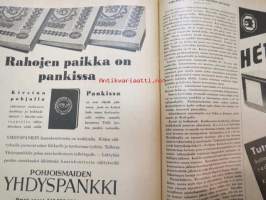 Kotiliesi 1941 nr 6 maaliskuu II sis. mm. seur. artikkelit / kuvat / mainokset; Kansikuvitus Martta Wendelin, Leposohvasta loihditaan oikea sänky, Kasvava kansa