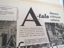 Kotiliesi 1941 nr 9 toukokuu I, ilmestynyt 1.5.1941, sis. mm. seur. artikkelit / kuvat / mainokset; Kansikuvitus Martta Wendelin, Arabia, Kalamiehen kamppeita,