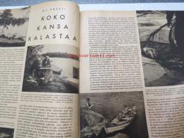 Kotiliesi 1941 nr 9 toukokuu I, ilmestynyt 1.5.1941, sis. mm. seur. artikkelit / kuvat / mainokset; Kansikuvitus Martta Wendelin, Arabia, Kalamiehen kamppeita,