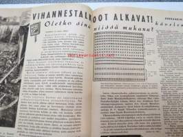 Kotiliesi 1941 nr 9 toukokuu I, ilmestynyt 1.5.1941, sis. mm. seur. artikkelit / kuvat / mainokset; Kansikuvitus Martta Wendelin, Arabia, Kalamiehen kamppeita,