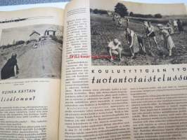 Kotiliesi 1941 nr 9 toukokuu I, ilmestynyt 1.5.1941, sis. mm. seur. artikkelit / kuvat / mainokset; Kansikuvitus Martta Wendelin, Arabia, Kalamiehen kamppeita,