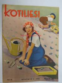 Kotiliesi 1941 nr 11 kesäkuu I sis. mm. seur. artikkelit / kuvat / mainokset; Kansikuvitus Martta Wendelin, Kuistin tai viikonloppumajan pöytä teko-ohjeet