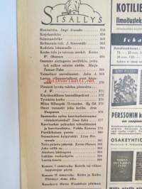 Kotiliesi 1941 nr 11 kesäkuu I sis. mm. seur. artikkelit / kuvat / mainokset; Kansikuvitus Martta Wendelin, Kuistin tai viikonloppumajan pöytä teko-ohjeet