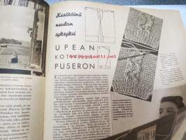 Kotiliesi 1941 nr 14-15 heinäkuun II - elokuun I sis. mm. seur. artikkelit, Kansikuvitus Martta Wendelin, Mary Olki - Reikäompelu on kaunista taidetta