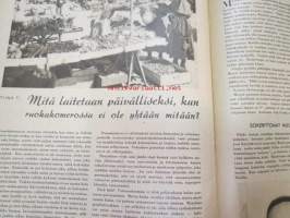 Kotiliesi 1941 nr 14-15 heinäkuun II - elokuun I sis. mm. seur. artikkelit, Kansikuvitus Martta Wendelin, Mary Olki - Reikäompelu on kaunista taidetta