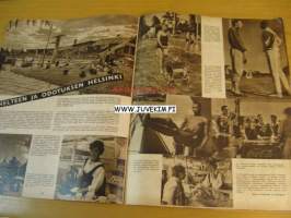 Suomen Kuvalehti 1952 nr 29, kätketty museo ja Sigyn, Kauhavan rauta ei ruostu, Helteen ja odotuksen Helsinki