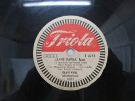 Triola T 4263 Olavi Virta - Janne Parka / Zambezi -savikiekkoäänilevy, 78 rpm