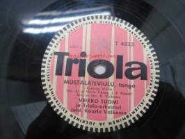 Triola T 4223 Veikko Tuomi - Mustalaisviulu / Silmät ikkunassa -savikiekkoäänilevy, 78 rpm