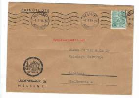 Kotimaa Helsinki   -    firmakuori 1954