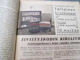 Kotiliesi 1941 nr 20, sis. mm. seur. artikkelit / kuvat / mainokset; Kansikuvitus Martta Wendelin, Huonekalumallit- työpiirustustilaus, Sota-ajan lapset -