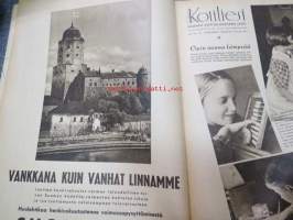 Kotiliesi 1941 nr 20, sis. mm. seur. artikkelit / kuvat / mainokset; Kansikuvitus Martta Wendelin, Huonekalumallit- työpiirustustilaus, Sota-ajan lapset -