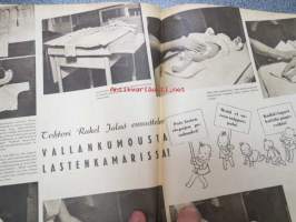 Kotiliesi 1941 nr 20, sis. mm. seur. artikkelit / kuvat / mainokset; Kansikuvitus Martta Wendelin, Huonekalumallit- työpiirustustilaus, Sota-ajan lapset -