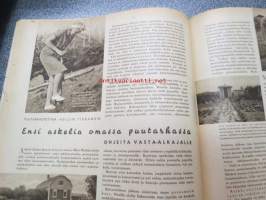 Kotiliesi 1941 nr 20, sis. mm. seur. artikkelit / kuvat / mainokset; Kansikuvitus Martta Wendelin, Huonekalumallit- työpiirustustilaus, Sota-ajan lapset -