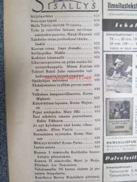 Kotiliesi 1941 nr 20, sis. mm. seur. artikkelit / kuvat / mainokset; Kansikuvitus Martta Wendelin, Huonekalumallit- työpiirustustilaus, Sota-ajan lapset -
