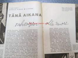 Kotiliesi 1941 nr 19, sis. mm. seur. artikkelit / kuvat / mainokset; Kansikuvitus Martta Wendelin, Eva Anttila - Kedon kukkaset - harvanukkainen puoliryijy, Perunaa