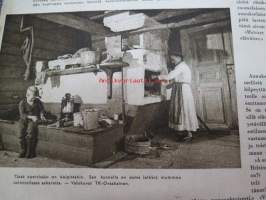 Kotiliesi 1941 nr 19, sis. mm. seur. artikkelit / kuvat / mainokset; Kansikuvitus Martta Wendelin, Eva Anttila - Kedon kukkaset - harvanukkainen puoliryijy, Perunaa
