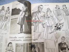 Kotiliesi 1941 nr 19, sis. mm. seur. artikkelit / kuvat / mainokset; Kansikuvitus Martta Wendelin, Eva Anttila - Kedon kukkaset - harvanukkainen puoliryijy, Perunaa