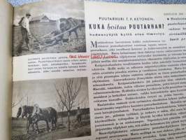 Kotiliesi 1941 nr 7 huhtikuu I, sis. mm. seur. artikkelit / kuvat / mainokset; Kansikuvitus Martta Wendelin, Sauma kohtansa koristaa, Riihimäen lasisto 1940 -