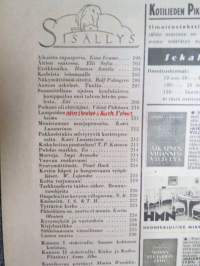 Kotiliesi 1941 nr 7 huhtikuu I, sis. mm. seur. artikkelit / kuvat / mainokset; Kansikuvitus Martta Wendelin, Sauma kohtansa koristaa, Riihimäen lasisto 1940 -