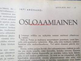 Kotiliesi 1941 nr 2, tammikuu II, sis. mm. seur artikkelit / kuvat / mainokset; Kansikuva Martta Wendelin, Lapinlakki - kuvitettu teko-ohje sivu 2,