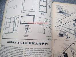 Kotiliesi 1938 nr 4, helmikuu II, sis. mm. seur artikkelit / kuvat / mainokset; Kansikuva Martta Wendelin, Kodin lääkekaappi teko-ohje sivulla 2, Vaasan leipää,