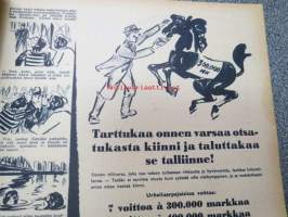 Kotiliesi 1938 nr 4, helmikuu II, sis. mm. seur artikkelit / kuvat / mainokset; Kansikuva Martta Wendelin, Kodin lääkekaappi teko-ohje sivulla 2, Vaasan leipää,