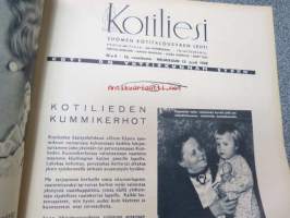 Kotiliesi 1938 nr 4, helmikuu II, sis. mm. seur artikkelit / kuvat / mainokset; Kansikuva Martta Wendelin, Kodin lääkekaappi teko-ohje sivulla 2, Vaasan leipää,